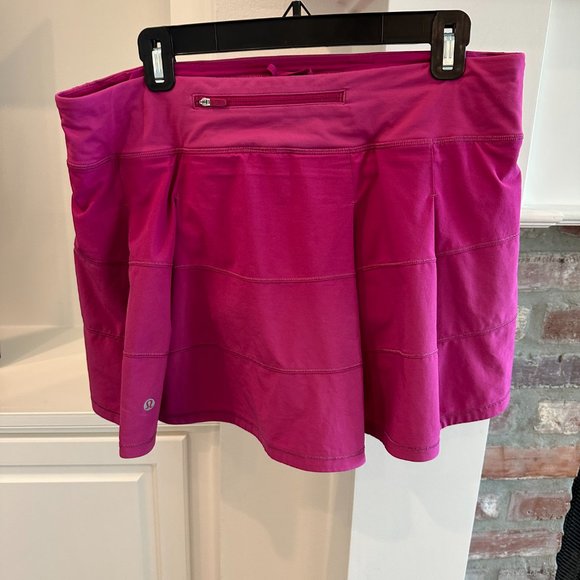 Lululemon Pace Rival Mid-Rise Skirt Long, Size 10 (Pink) - Picture 3 of 6